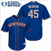 New York Mets #45 Tug McGraw Blue(Gray NO.) Alternate Road Cool Base Stitched Baseball Jersey DingZhi,baseball caps,new era cap wholesale,wholesale hats